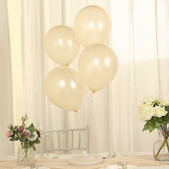 50 CREAM 12″ Biodegradable Latex Matte Pastel Balloons Party Wedding Decorations