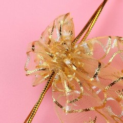 50Pcs Gold Organza Wedding Party Favor Gift Jewelry Holiday Candy Sheer Bags USA