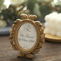 Balsa Circle 4 Gold 4″ Mini Baroque Oval Picture Frames Party 4″,