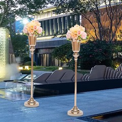 Metal Wedding Centerpieces Vase Versatile Trumpet Wedding Flower Vase Stand 10pc