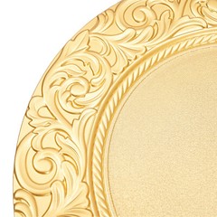 100PCS Gold Charger Plates 13 in Round Plastic Gold Chargers for Dinner Plates