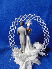 New Wilton «Heavenly» Designer Series Wedding Cake Top, grey Tux # 118-603