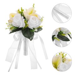Simulated Rose Bouquet Bridal Artificial Flowers Wedding Bouquets for Brides
