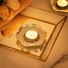 3 Metal 5 in Plum Blossom Votive CANDLE HOLDERS Centerpieces Party Decorations