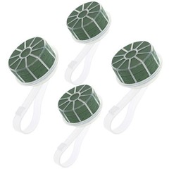 4Pcs Reusable Bridal Bouquet Holders Plastic Flower Arrangement Handle Green