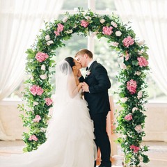 Garden Arbor Wedding Arch Outdoor Indoor Lightweight Bridal Party Easy Assemble