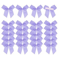 24Pcs Mini Grosgrain Ribbon Bow 2″ Self Adhesive Flower Bows Purple