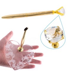 Signing Pen Contain Acrylic Holder Set Pen for Wedding Bridal Guest Sign in A…