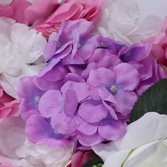 6Pc Artificial Hydrangea Wall Panels 60??40cm Wedding Backdrop Floral