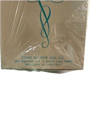 Still In Box Mid century Vintage Coast Wedding Cake Topper Doves Flowers Bells