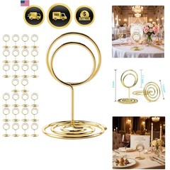 Gold Table Number Holders 26 Pieces Wedding Decor Party Centerpiece Stand