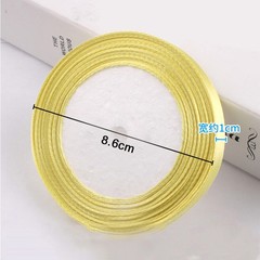 10mm Colorful Satin Ribbons Gift Fabric Ties Decorative Ribbons 22 Meters Roll