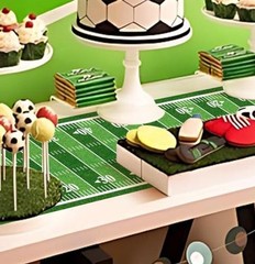 10 ft Football Field Floor Runner Football Party Decorations Long Football