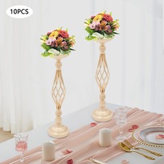 10Pcs Candle Holders Twist Flower Vase Arrangement Stand Decoration for Wedding