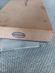 Vintage Crystal Place Card Holders Set of 8 in Original Box. See photos