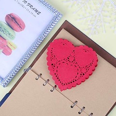 4 Inch 260pc Valentine’s Day Heart Doilies Paper Placemats Bulk for Cake,