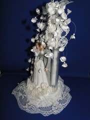 New Wilton Designer Series Glorious Wedding Cake Top Grey Coat # 118-425