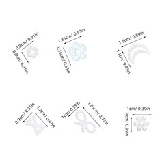 600 Pcs Heart Ornament Craft Nail Charm for Headwear
