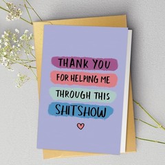 Spercy Funny Thank You Card for Women Men, Thank You for Supporting Me Card, …