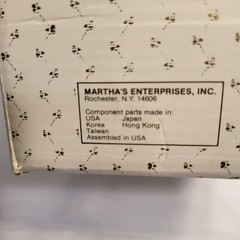 Vintage Martha’s Porcelain Bride & Groom Flower Arch Wedding Cake Topper Boxed