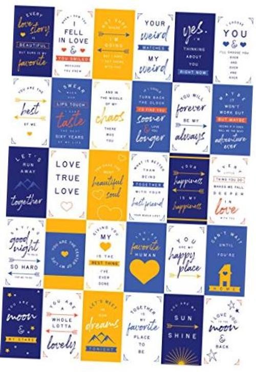 GSM Brands Love Cards for Husband and Wife (60 Pack of His and Her