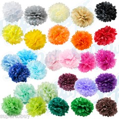 Paper Tissue Pom Poms 8″ 10″ 12″ 14″ 16″ Wedding Party Festival Flower Pompom