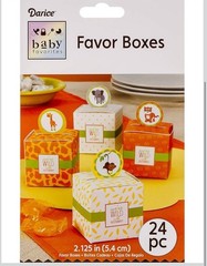 Darice baby favorites «Born to Be Wild» favor boxes 24 Pc 2.125 Inc