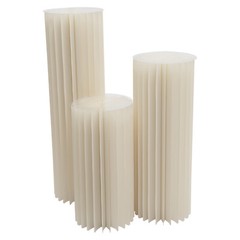 Modern 3Pcs Cardboard Flower Stands 60/80/100cm Round Freestanding Flower Stands