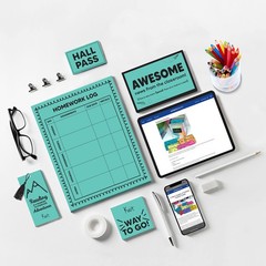 Astrobrights Mega Collection, Colored Cardstock, Punchy Pastel Blue Bliss, 32…