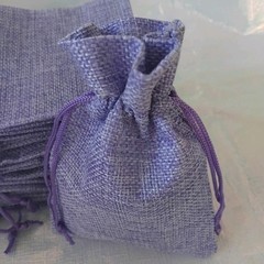 15 Burlap Bags Linen Jewelry Pouches Jute Hessian Gift Bag Wedding Favor