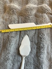 Happily Ever After Ceramic White Wedding Cake Knife And Server Set Mr And Mrs