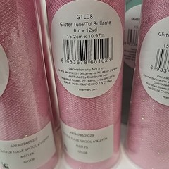 12 Tulle/Tul with 5 pink 6 in x 12yd, 5 Aqua 6 » x 25 yd and 2 Green 6″ x 25 yd