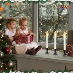 4 PK Electric Window Candles, 9 Inch Christmas Window 4 Pack 1 Lights-nickel