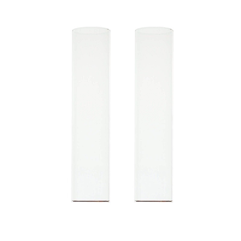 2 Clear 14″ Cylinder Glass Hurricane Candle Holder Shades Party Events Supplies