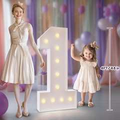 Light Up Numbers 4FT, Number 13 Light Up Sign Marquee Numbers 4 Feet Tall, La…