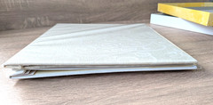 Vtg New Hallmark Wedding Anniversary Keepsake Album White Tassel Paisley Brocade