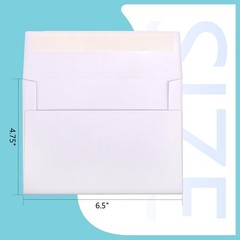 Outdoramic A6 Envelopes Self Seal 500 Pack 500 (4.75 x 6.5 in), White