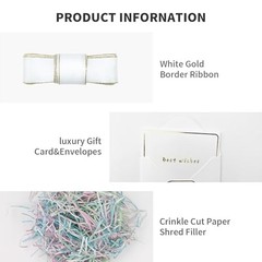Large Gift Box with lid 16.5x13x5.5 inches,White 1 Count (Pack of 1) 02-white