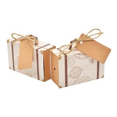 Travel Case Candy Boxes Kraft Paper Gift Boxes Wedding Birthday Party Christmas