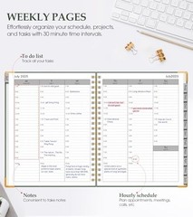 Academic Planner 2025-2026, Weekly and Monthly Calendar Planner from July Green