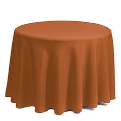 Round Tablecloth – 70 Inch Round Table Cloth for 24 to 48 70″ (Round) Orange