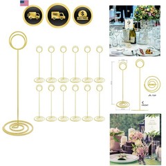 Table Number Holders 8.75 Inch Pack of 12 Wedding Party Graduation Sign Stands