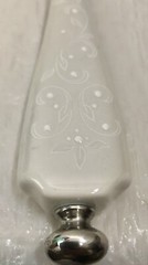 NEW LENOX WEDDING PROMISES CAKE SERVER OPAL INNOCENCE STAINLESS STEEL BLADE￼