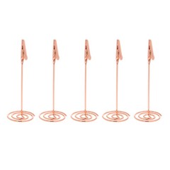 12PCS Table Number Holders Photo Holder Stands Place Paper Menu Clips