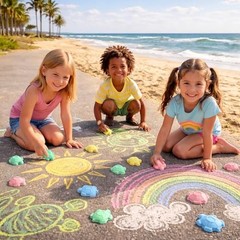 Set Sidewalk Chalks for Kids End of Year Student Gifts Bulk 24 Turtle