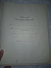 vintage Hallmark Wedding Memory Guest Book Ivory Silver Traditional Keepsake alb