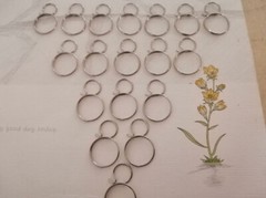 200Pcs 11X18mm Chrome Round Double Rings Hook Connectors Chandelier Lighting
