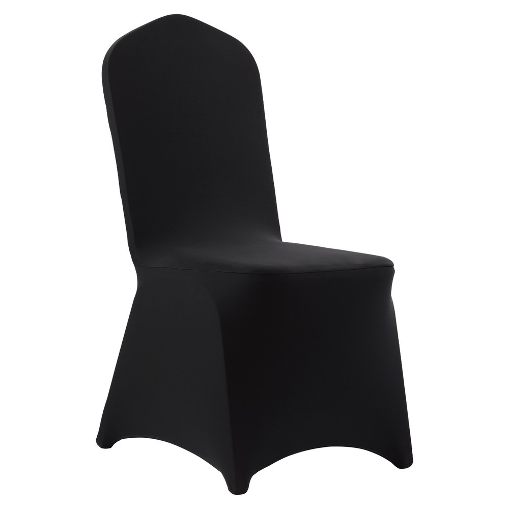 Uimoso 100PCS Black Stretch Spandex Chair Covers for Events Weddings, and Dining