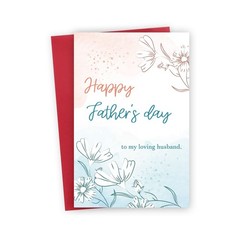 Romantic Fathers Day Card Gifts for Husband, Happy Father’s Day Cards from Wi…
