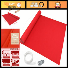 Thick Red Aisle Runner 3×100 Feet | 50g Disposable for Weddings, Parties & Event